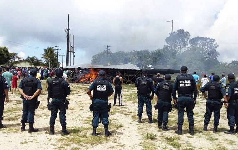 The deployment was announced after dozens of Brazilians in Pacaraima attacked makeshift immigrant camps a local merchant was stabbed, beaten and robbed