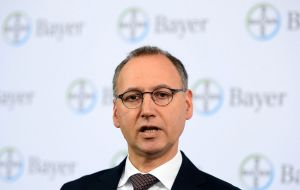 CEO Werner Baumann said that when it bought Monsanto, Bayer “could not foresee the scope of the current lawsuits” 