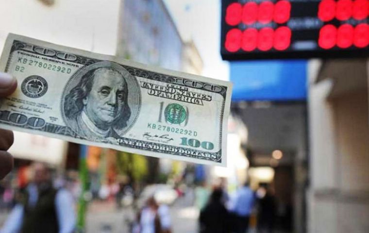 As the US dollar on Thursday trading rapidly climbed from Wednesday's 34 Pesos to over 36 Pesos, the Central bank raised its benchmark interest rate to 60%