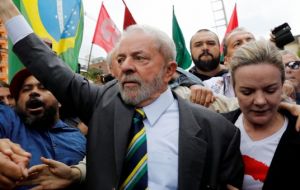 Ex president Lula da Silva was the runaway polls leader despite being jailed for 12 years in April for accepting a bribe