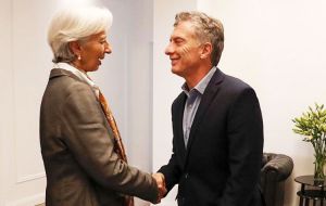 President Mauricio Macri asked the International Monetary Fund last month to speed up payments that are part of a historic bailout deal reached in June