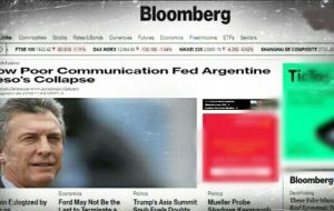 The Argentine president activities begin on Monday with interviews with influential economic publications Bloomberg and The Financial Times