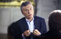 Macri was interviewed by the Bloomberg international television channel where he confirmed that he would be running for reelection in October 2019