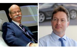 Dieter Zetsche (Left), 65, will be replaced by Ola Kaellenius (Right), a 49-year-old Swede, as chief executive in a succession plan announced on Wednesday