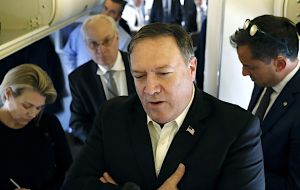 The State Department denied any connection between the payment and Pompeo's discussions with Saudi officials about Khashoggi
