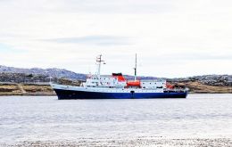 Expedition ship “Ushuaia” opens the season on Saturday  (Pic J.Pompert)t)
