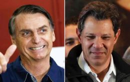 Bolsonaro has a sizeable lead in opinion polls over his leftist rival, Workers Party (PT) candidate Fernando Haddad, ahead of the Oct. 28 run-off vote