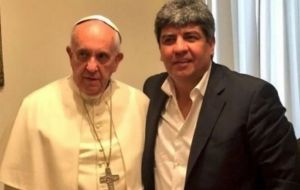 Teamsters leader Pablo Moyano told reporters: “This  could not have happened without his permission,” in reference to whether the pope had offered his support