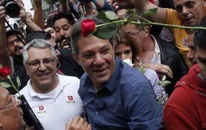 Fernando Haddad had asked for the vote to remove “the ghosts of dictatorship and hatred” in Brazil, personified by the ultraconservative candidate.