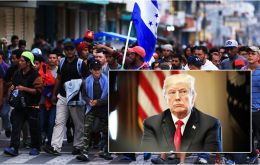 President Donald Trump, eager to focus voters on immigration in the lead-up to the midterm elections November 6, stepped up his warnings about the caravans