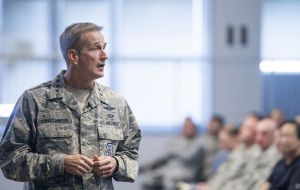 “We're going to secure the border,” Air Force Gen. Terrence O'Shaughnessy, the Northern Command leader, said at a news conference
