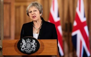 Mrs. May assured ministers any agreement will be dependent on an “acceptable” framework for future relations in areas like trade and security