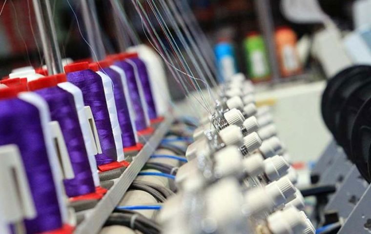 Textile producers registered the biggest decline, down 24.6%, with printing down 21.6% and rubber and plastics production falling 20.4% 