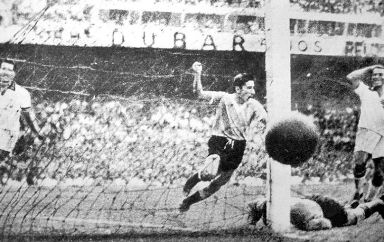 The jersey can trace its origins to 1950, when Uruguay beat Brazil in the World Cup, which was hosted by Brazil