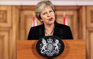 Speaking in Downing Street, she vowed to deliver the Brexit “people voted for” but said she had listened to the concerns of MPs who voted against her. 