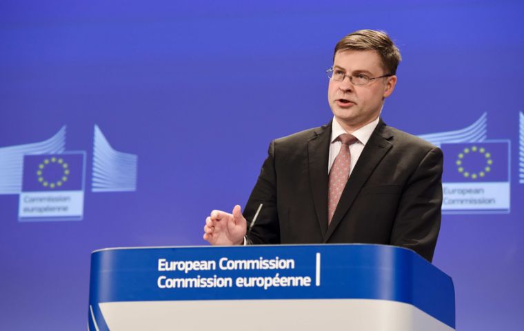 “This is an exercise in damage limitation,” said commissioner Valdis Dombrovskis, ...a contingency plan was necessary “given the continued uncertainty in the UK”.