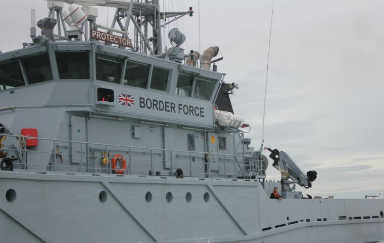 Border Force currently has two coastal patrol vessels in the Channel, as well as two cutters, HMC Vigilant and HMC Searcher