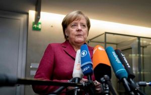 German Chancellor Angela Merkel said there was still time to negotiate but “we're now waiting on what the prime minister proposes”