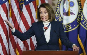 On Wednesday Mrs Pelosi had urged Mr Trump to postpone his State of the Union address, amid political deadlock.
