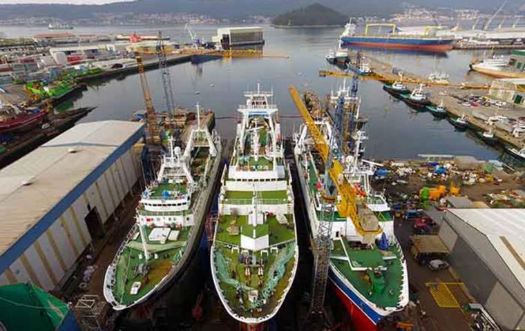 Nodosa signed a contract with Spain's Pescapuerta Group to build a new freezer stern trawler for fishing in the South Atlantic