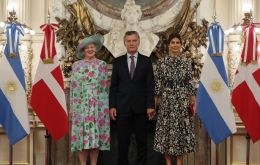 President Macri received Queen Margrethe II at the Presidential Palace, Casa Rosada