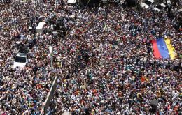 In Caracas, thousands of opposition supporters assembled at a main rally point in the eastern El Marques district.