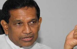 The PM has been kept out of intelligence briefings since he fell out with the president, Health Minister Rajith Senaratne told reporters.