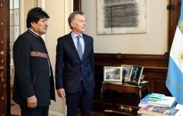 Morales discussed the plans with his counterpart, Mauricio Macri, in Buenos Aires, where they also touched on other proposals to widen energy integration.