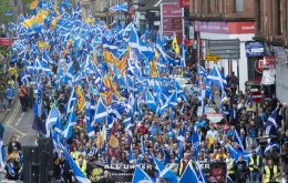 All Under One Banner describes itself as a “pro-independence organization whose core aim is to march at regular intervals until Scotland is free”