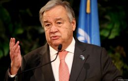 “We are seeing everywhere a clear demonstration that we are not on track to achieve the objectives defined in the Paris agreement,” Guterres said