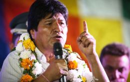 In the next “10 years, maybe 15 years, maximum 20 years, Bolivia will be an economic power,” Morales promised in his speech 