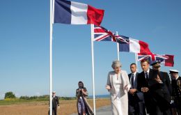 Macron offered his country’s heartfelt thanks for the sacrifices of allied partners in liberating France