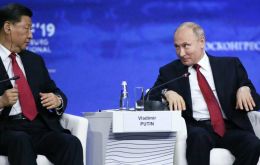 Denouncing the “rhetoric of trade wars and sanctions”, Putin called for rethinking the role of the US dollar and slammed US pressure on both countries.