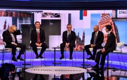 The five candidates still running, Boris Johnson, Jeremy Hunt, Michael Gove, Rory Stewart and Sajid Javid 