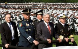 Lopez Obrador is launching the new National Guard security force in a bid to fight violent crime fueled by drug trafficking and also curb chronic police corruption
