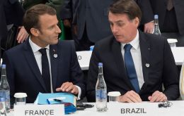 Bolsonaro comments came two days after President Macron threatened to boycott a EU/Mercosur deal if Brazil abandoned the Paris climate accord