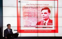 “Turing is a giant on whose shoulders so many now stand,” Bank of England Governor Mark Carney said.