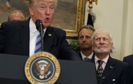 “Actually, I've been a little disappointed over the last 10 or 15 years,” Aldrin told Trump on Friday