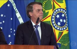 “We appeal to appear in green and yellow. We want to show the world that the Amazon is ours,” Bolsonaro said in a ceremony at the Planalto Palace.