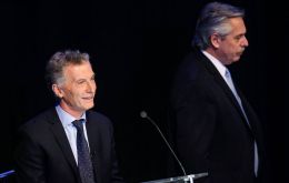 Macri and Fernandez during the last debate showed no chemistry at all