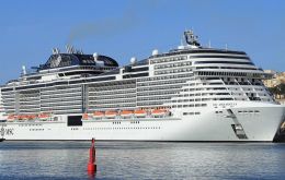 The MSC Meraviglia with 4.500 passengers was blocked from entering the port in Ochos Rios, Jamaica health officials said