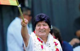 The Bolivian leader and ex president Evo Morales 