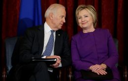 “I want to add my voice to the many who have endorsed you to be our president,” Clinton said during a live video conference with the former vice president.
