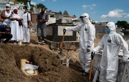 Sao Paulo, the epicenter of the pandemic in Brazil, recorded 340 new deaths in the last 24 hours, raising the state's confirmed death toll to 9,862