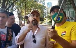 Abraham Weintraub, one of the president's most controversial ministers, appeared at a rally organized by Bolsonaro supporters on Sunday.