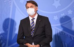 Bolsonaro just coming off three weeks in quarantine said “I'm in the high-risk group,” during a visit to the southern state of Rio Grande do Sul.