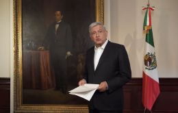 “This is a good indicator. ... We’re going to move ahead in spite of everything because we’re working in a professional manner,” said Lopez Obrador 