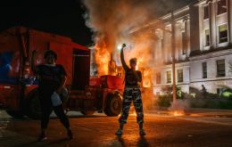 Officials were preparing for a repeat of Monday night when smoke billowed over central Kenosha and police in riot gear clashed with protesters who defied a dusk-to-dawn curfew