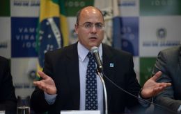 The court ruling suspends Witzel, 52, from office for at least 180 days as authorities investigate claims he took 274.2 million Reais (US$50 million) in kickbacks.