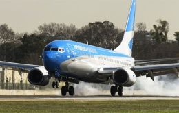 Jujuy was the first Aerolíneas Argentinas destination out of Ezeiza Airport on Thursday with a further three flights to Mendoza, Tucumán and Tierra del Fuego